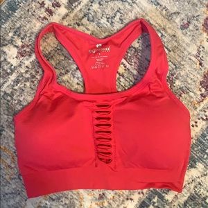 Cut out sports bra